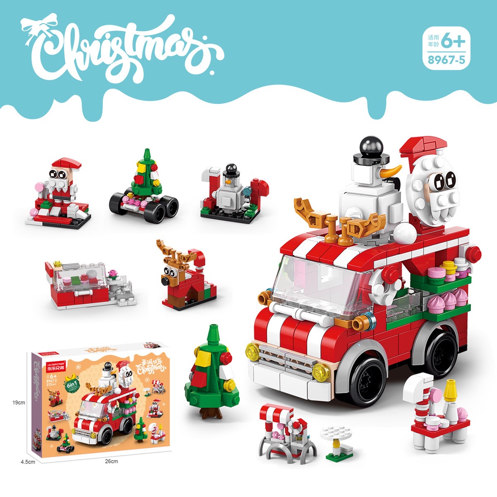 Đồ Chơi Khối Xây Dựng / Xây Dựng / Cây Thông / Ông Già Noel / Đồ Chơi Trẻ Em / Người Tuyết / Quà Giáng Sinh