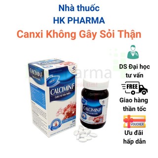 Viên canxi không gây sỏi thận calcimin f hộp 30 viên