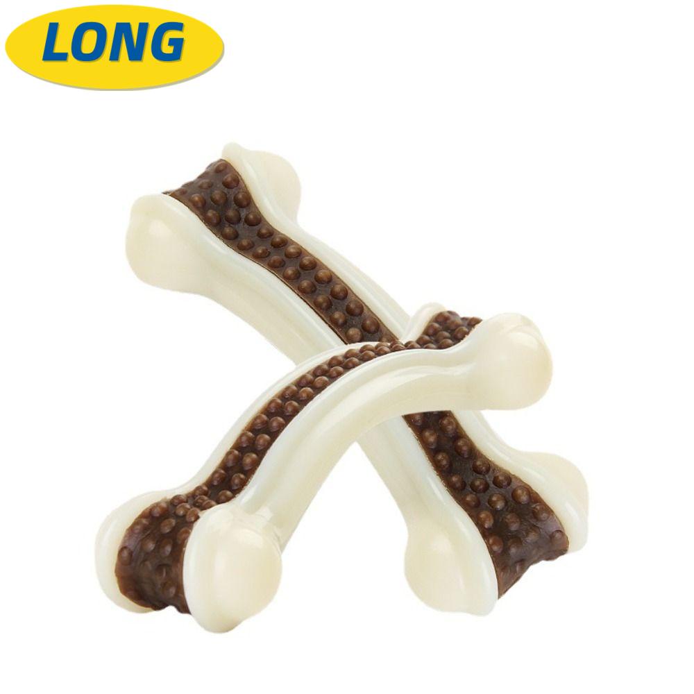 LONNGZHUAN Pet Molar Toy Durable Puppy Chew Game Dental Care Sticks Nylon + Cowhide