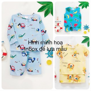Bộ tole ngắn/dài bé trai size L từ 34-38kg vải loại 1 (đã chọn mẫu qua tin nhắn)