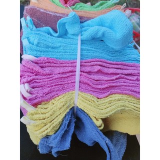 Khăn cotton giẻ lau nhiều màu 18x30 cm, khăn cotton lót ly