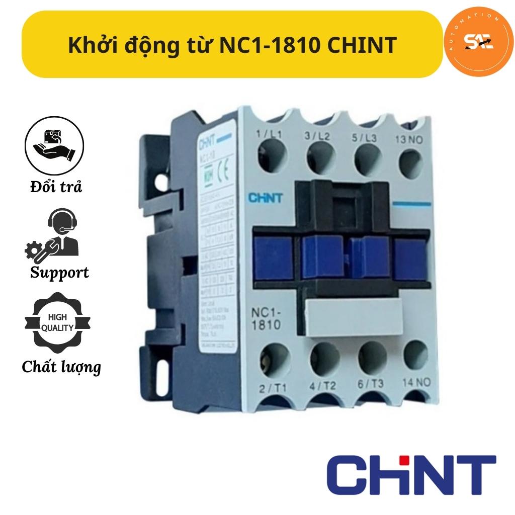 Khởi động từ 3P Chint NC1-1810, Contactor hàng chính hãng chịu tải lên đến 7,5KW