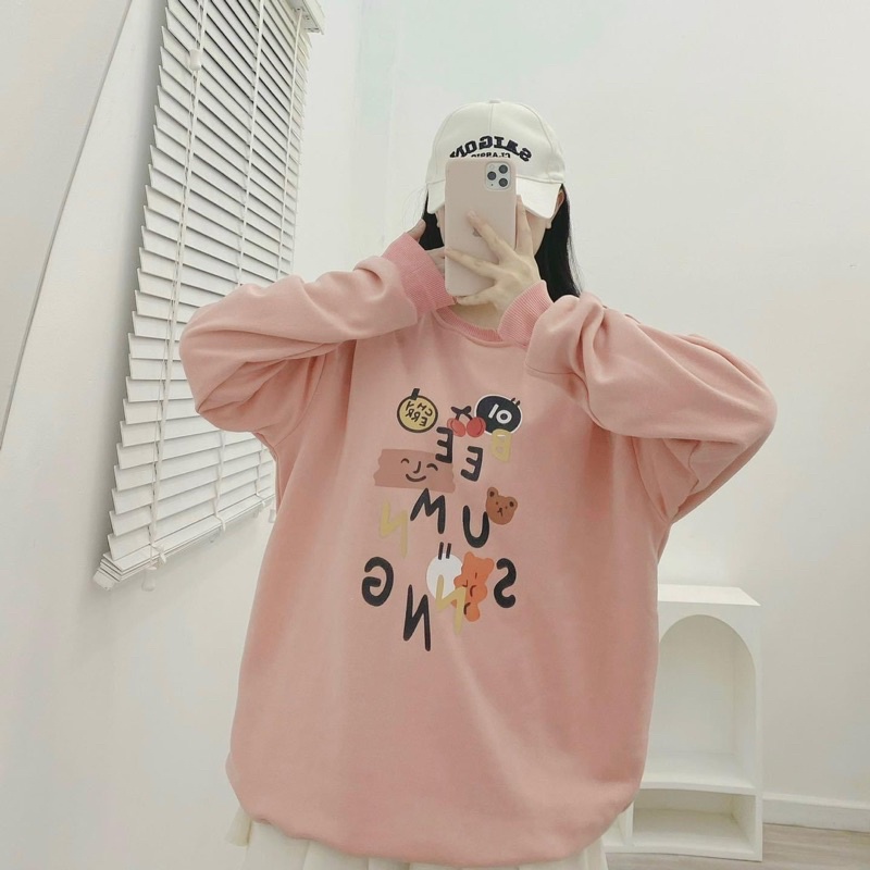 Áo Sweater Form Rộng Nam Nữ BEE -pqk boutique