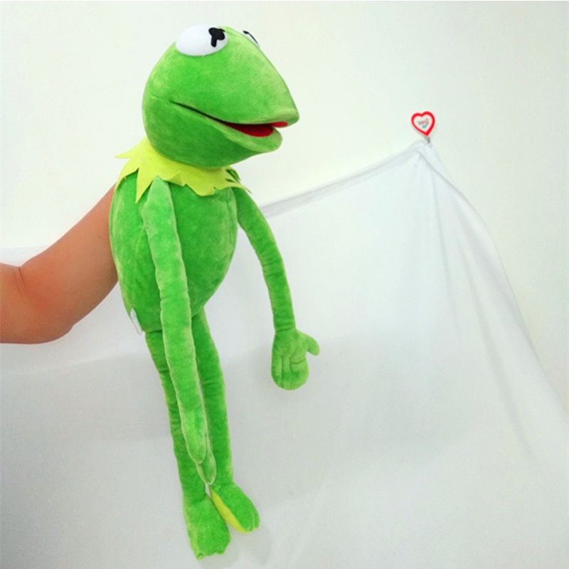 60cm Mới Lớn Toàn Thân Kermit Ếch Tay Con Rối Mềm Mại Sang Trọng Đồ Chơi Quà Giáng Trẻ Em Quà Tặng