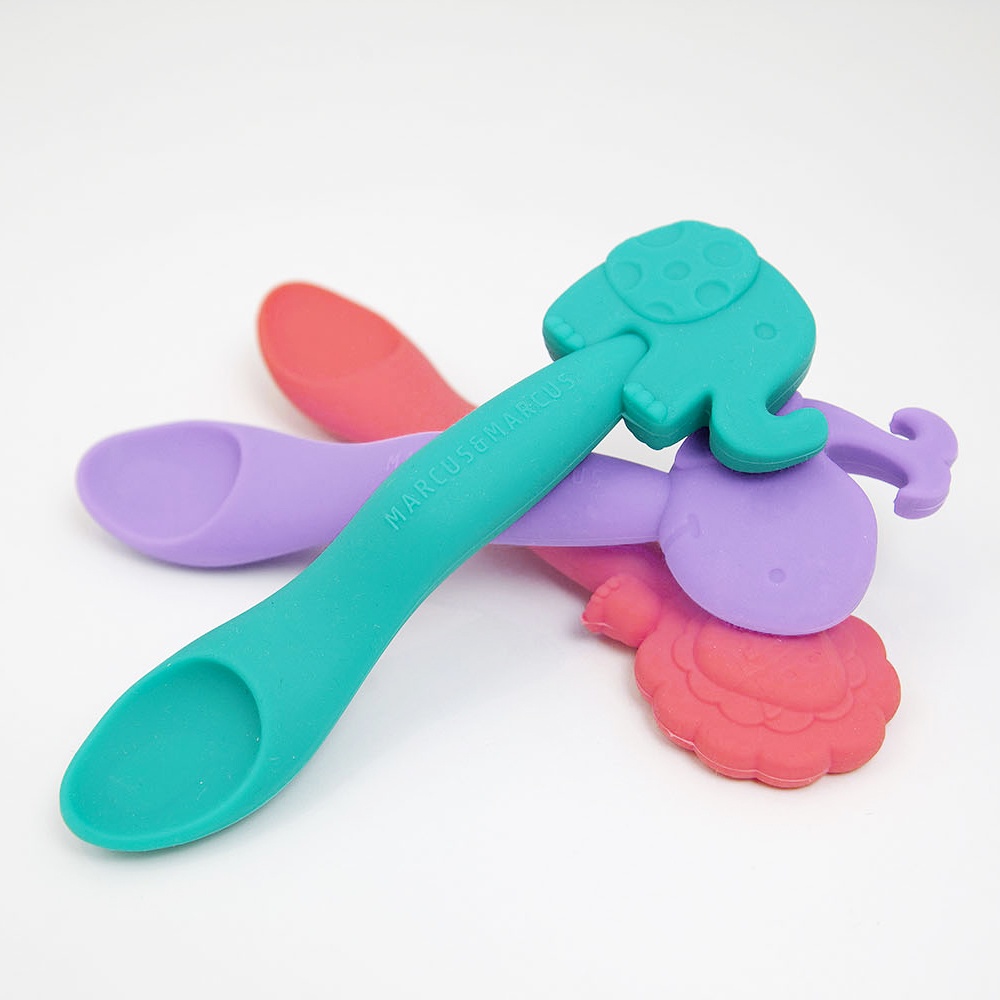 Thìa ăn dặm silicon cho bé Marcus & Marcus, từ 6 tháng - Ollie