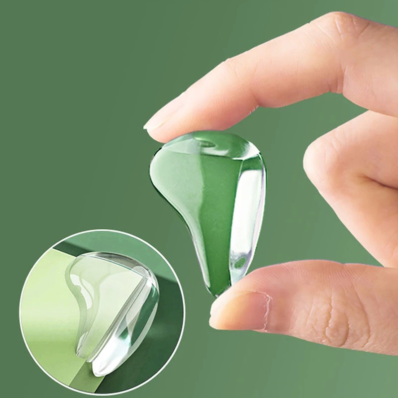 Bộ 4 Miếng Bọc Cạnh Bàn Chống Va Chạm Bằng Silicon Trong Suốt Bảo Vệ An Toàn Cho Bé