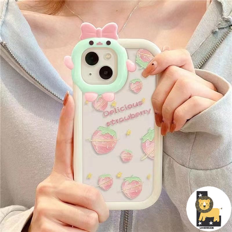Ốp Lưng Iphone Dưa Hấu Dâu Trang Trí ống Kính 7/7plus/11/13/13promax/8/8plus/x/xs/xr/xsmax/12promax/12/13/pro/promax/se2