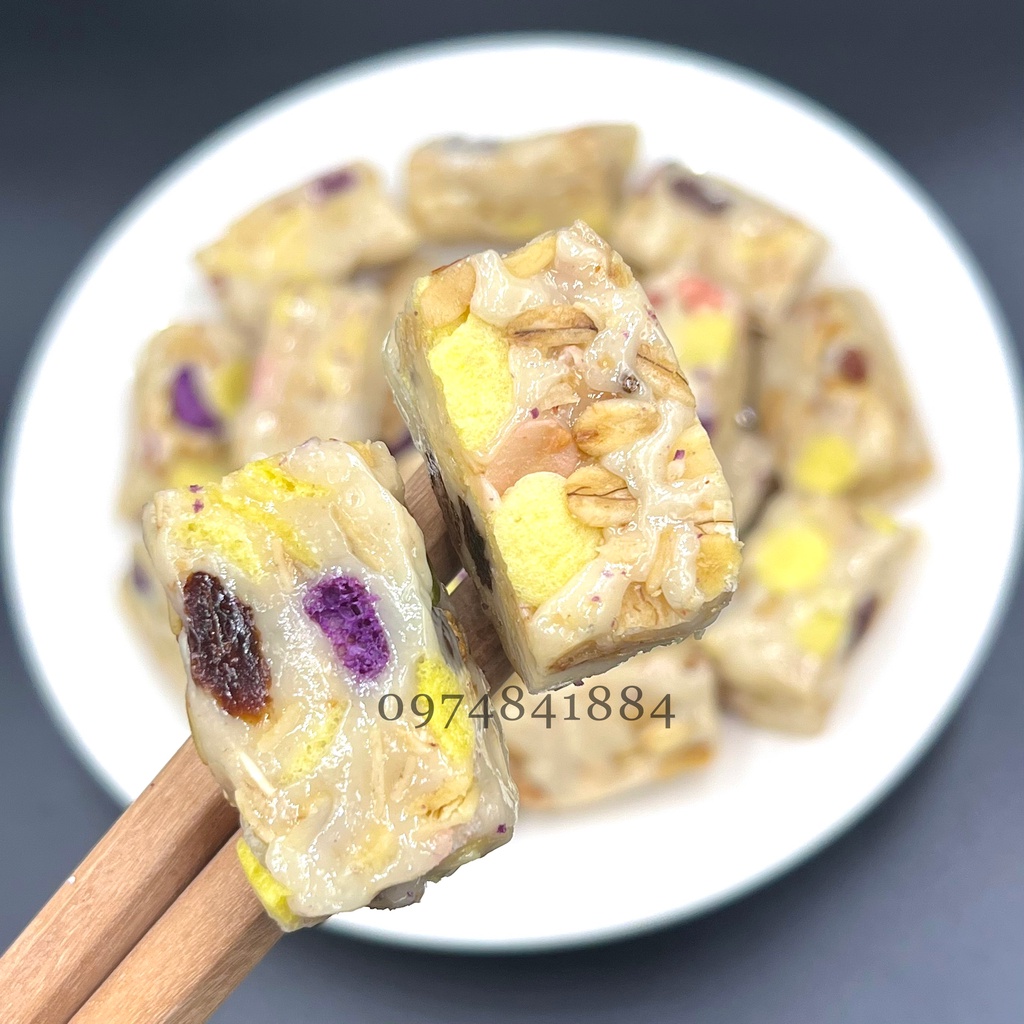 Kẹo dừa ngũ cốc thơm ngon - kẹo nougat dừa non ăn kiêng 250g/ 500g/ 1kg
