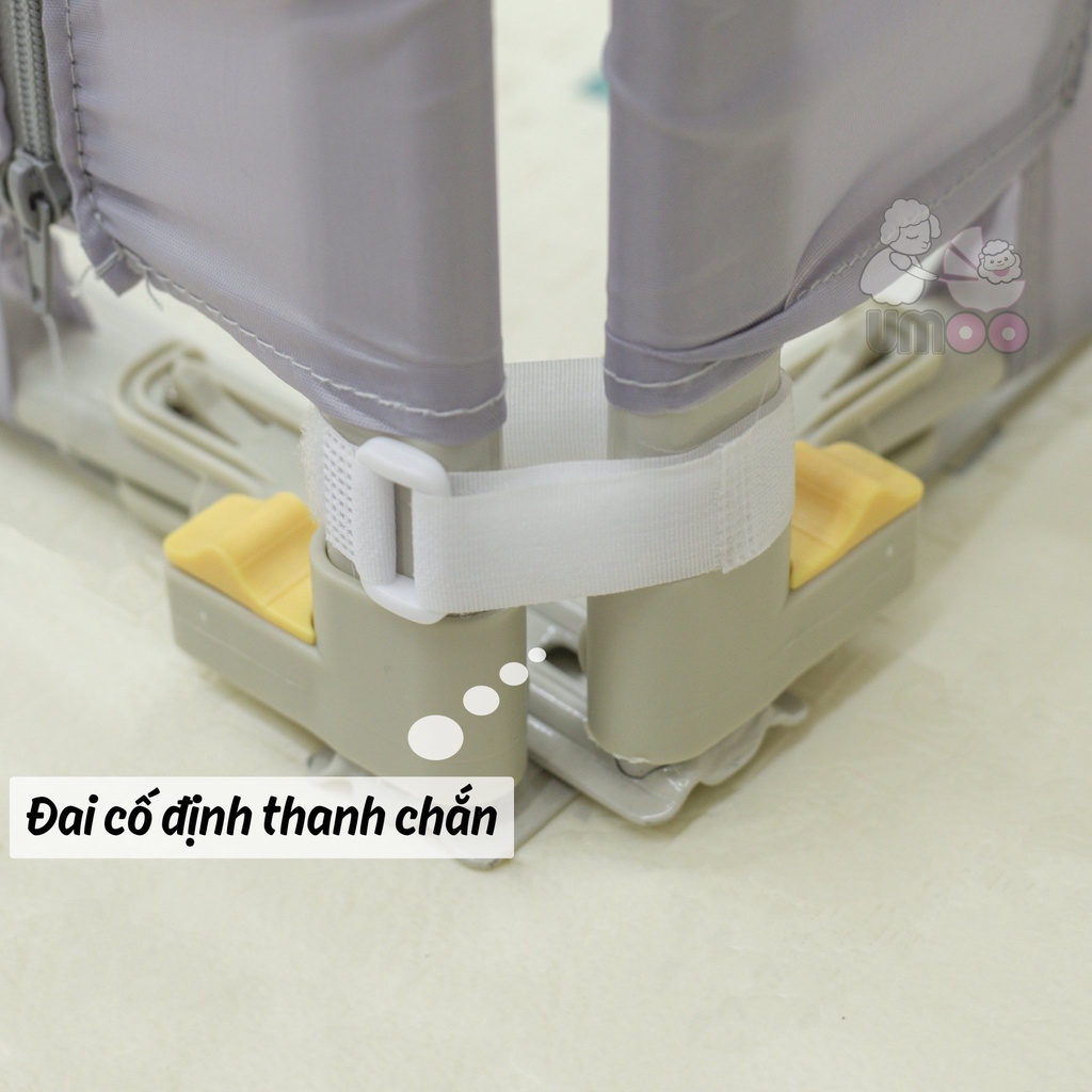 Thanh Chắn Giường UMOO UM-0812 Cao Cấp Họa Tiết Động Vật Bảo Vệ An Toàn Cho Bé, Chắn Giường Hươu Cho Bé
