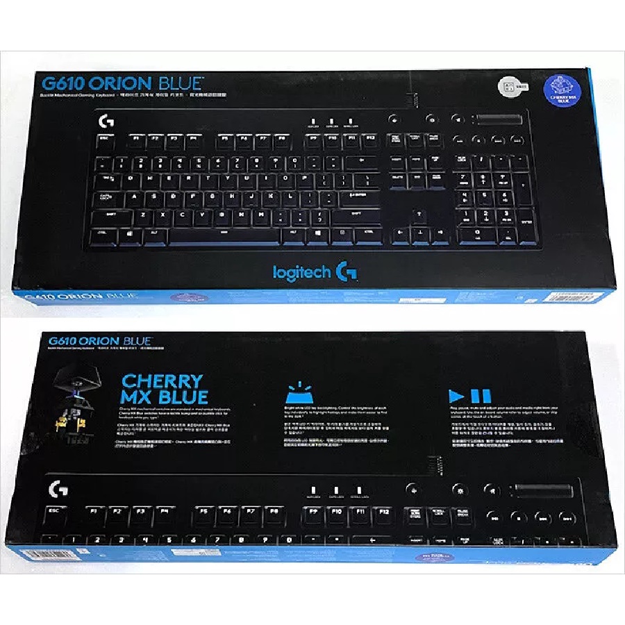 Bàn phím cơ Logitech G610 Orion Blue, Kết nối USB, Led trắng, Cherry Blue switch/ Hàng chính hãng - Bảo hành 24 tháng