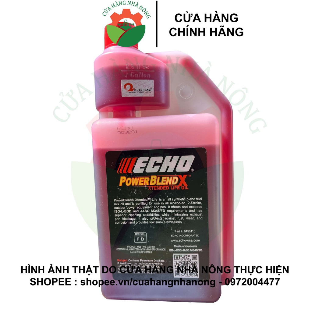 Nhớt 2 thì ECHO POWERBLEND X 1:50 cao cấp chính hãng