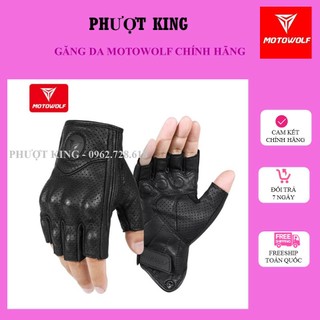 Găng da motowolf cụt ngón ảnh thật