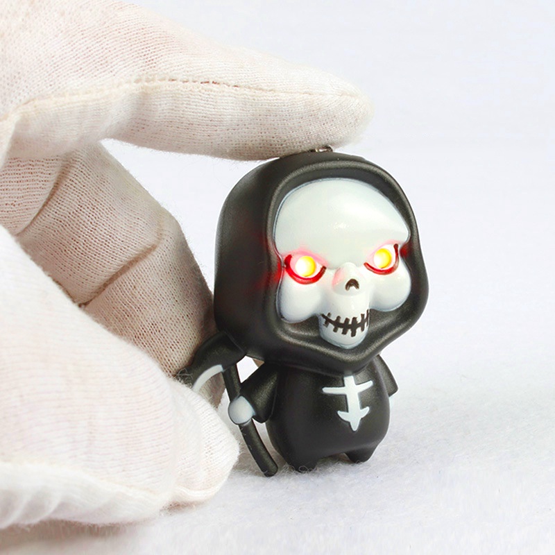 Móc khóa Ma-Móc khóa thần chết phát sáng đèn Led có âm thanh