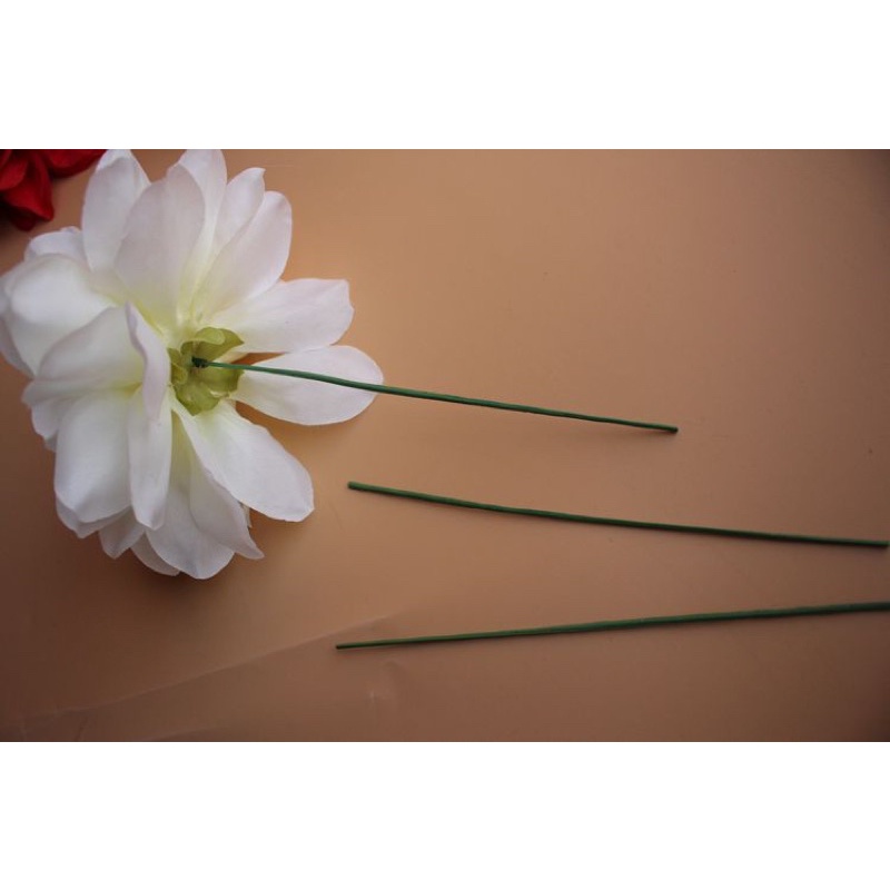 Đầu Bông Hoa Thược Dược, Cúc Pha Lê- hoa lụa giả trang trí