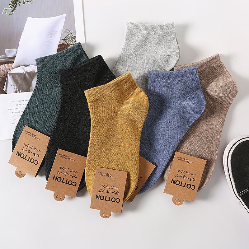 Tất Vớ Ngắn Cho Cả Nam Và Nữ Vải Cotton Kháng Khuẩn Chống Mùi Hôi Nhiều Màu Basic Đẹp Cao Cấp 88341