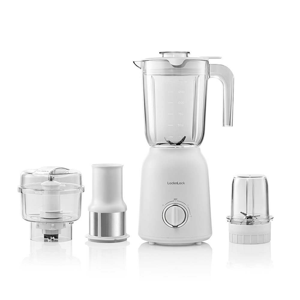 Máy xay sinh tố đa năng Lock&amp;lock Multi Blender 1.5L - Màu trắng EJM416WHT