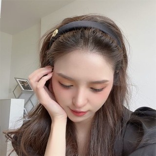 Bờm cài tóc nữ đính hoa vàng phong cách Hàn Quốc nhẹ nhàng thanh lịch