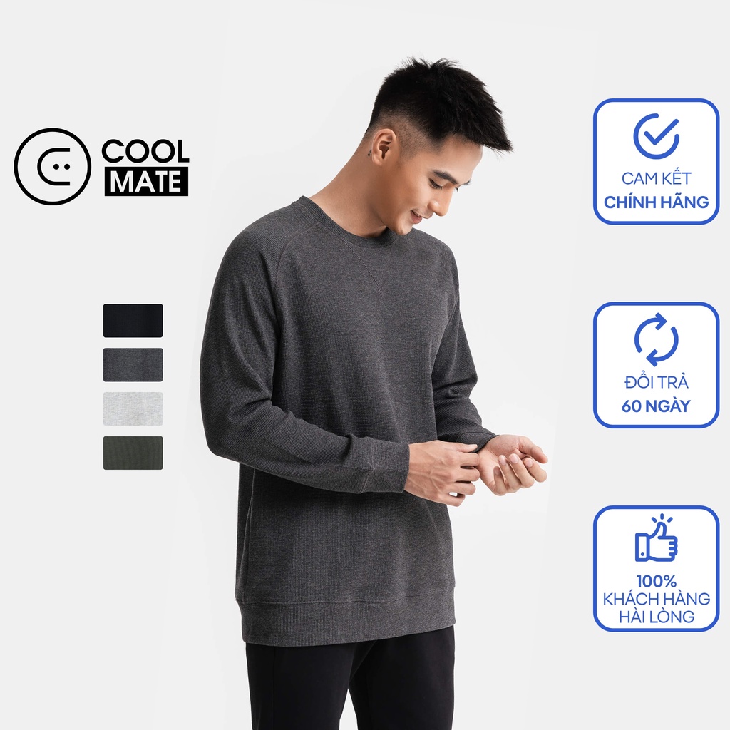 Áo nỉ dài tay thu đông Lifewear mềm mại không bai nhão - thương hiệu Coolmate CW
