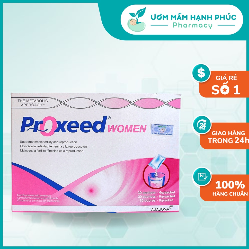 Proxeed Women [BỔ TRỨNG SỐ 1] tăng chất lượng trứng, tăng thụ thai, hỗ trợ IUI, IVF, DATE MỚI 2024