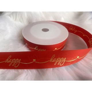 Ruy băng thái nhựa in chữ 3cm dài 45m lẻ 1m