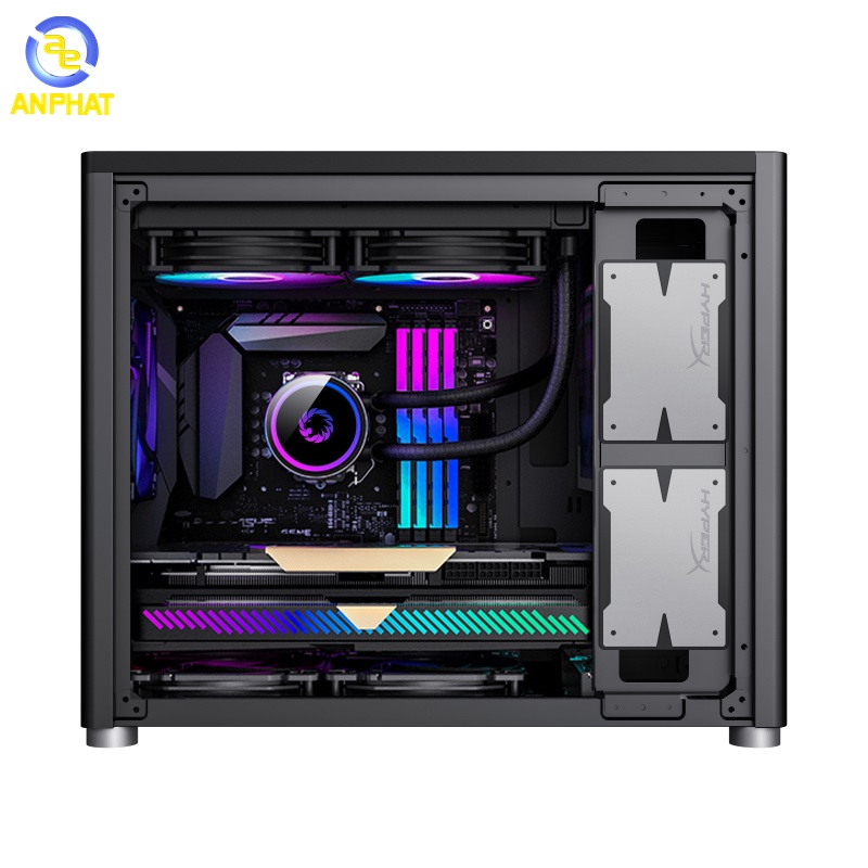 Vỏ case GAMEMAX SPARK Mini Carbon Black / Grey / White - Hàng Chính Hãng