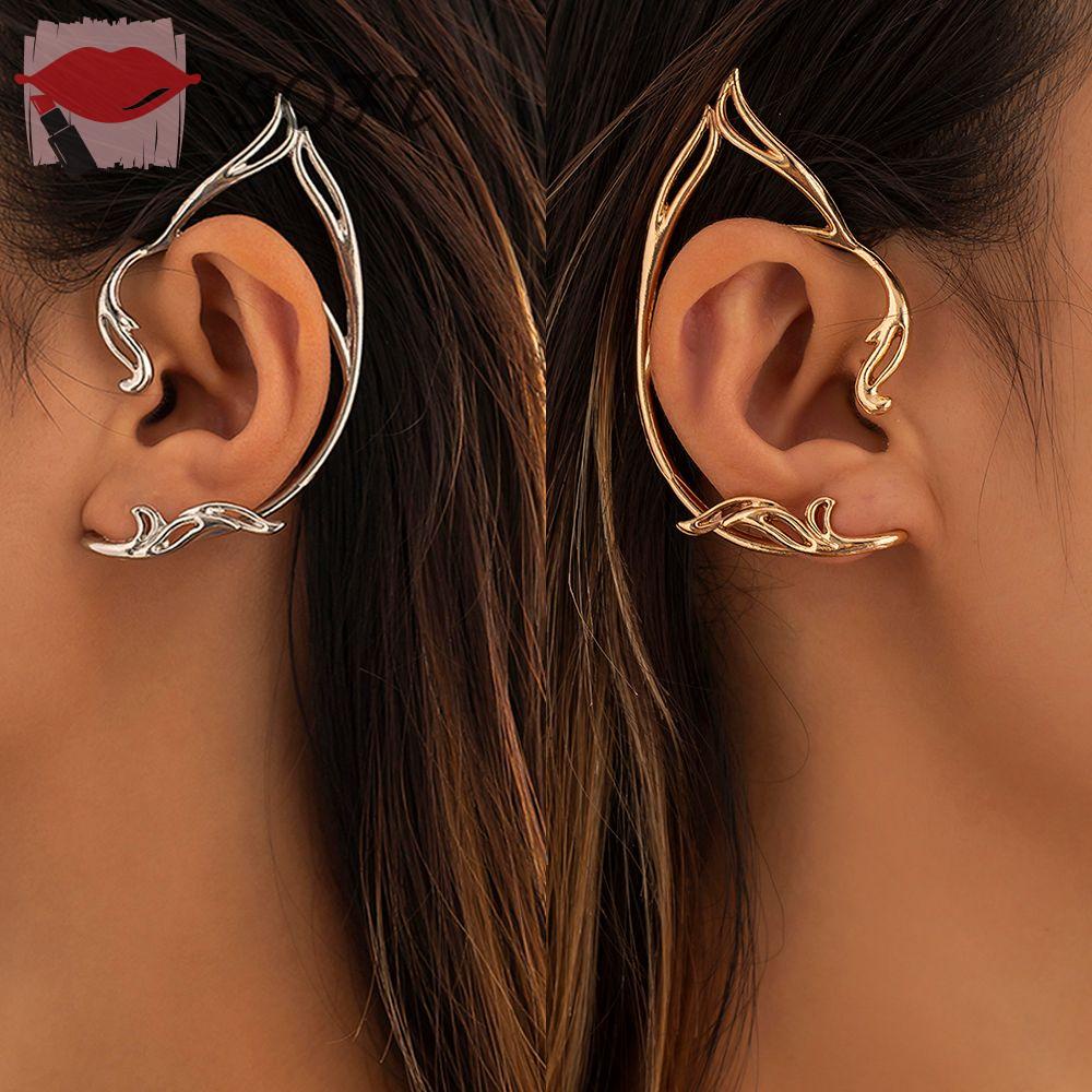 Dây Chuyền Mặt Hình Tiên Nữ Phong Cách Punk|Khuyên Tai Thời Trang Goth Elf Nhiều Màu Sắc