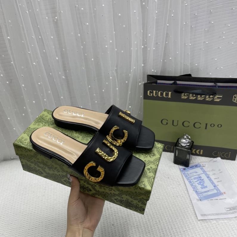 Lê Gucci Khoá Sao Trắng Đen Full Size 35-39 - By Anh Dinh Phuong