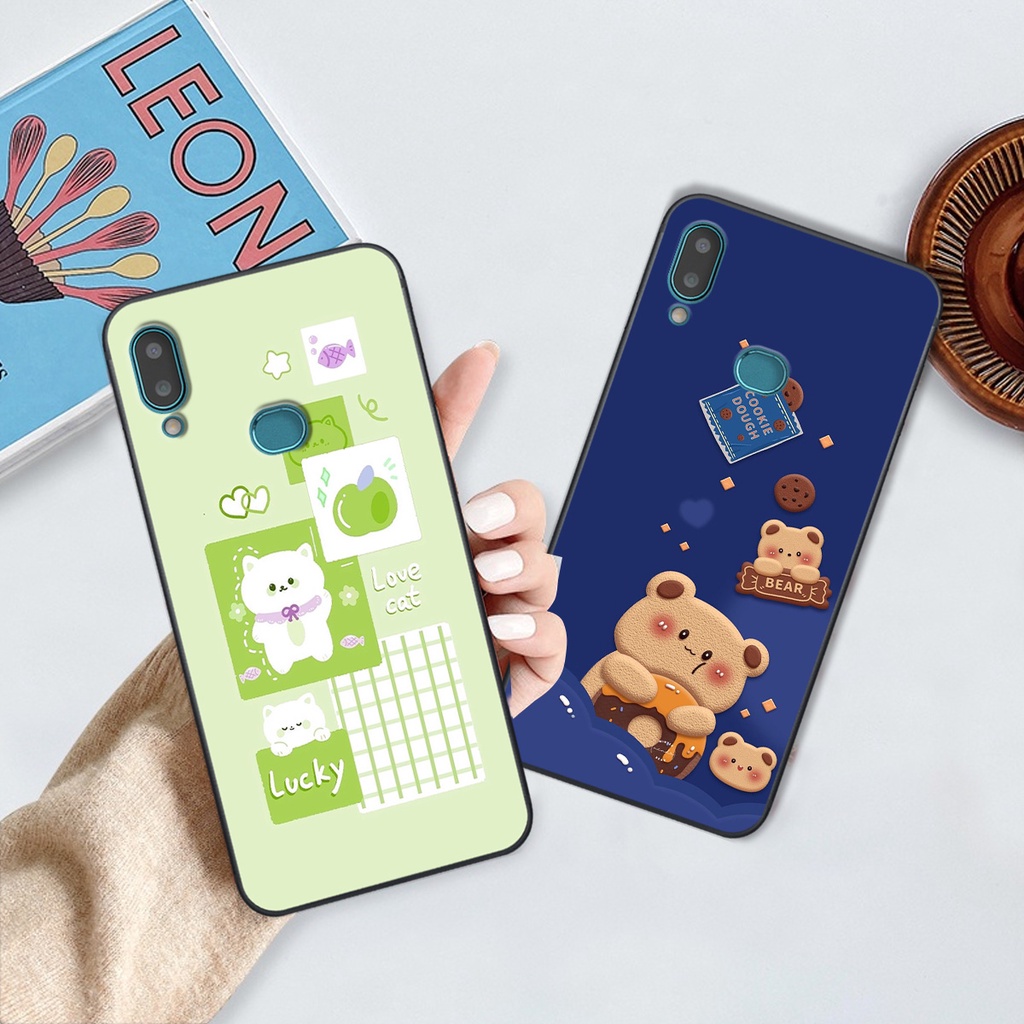 Ốp Samsung A10s gấu cute gấu dễ thương nhiều màu sắc ốp xinh cá tính