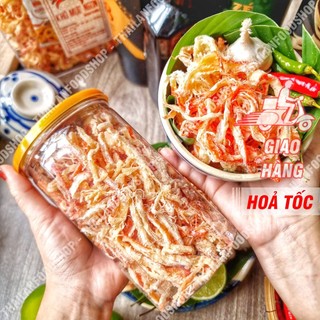 Khô Mực Xé Sợi Hấp Nước Dừa Lon 300Gram