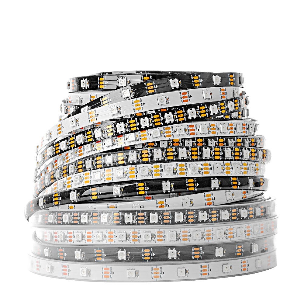 Dây đèn Led WS2812B WS2812 ARGB DC5V 60Led/m full color hiệu ứng sóng nhạc dán cạnh bàn, màn hình, DIY Led