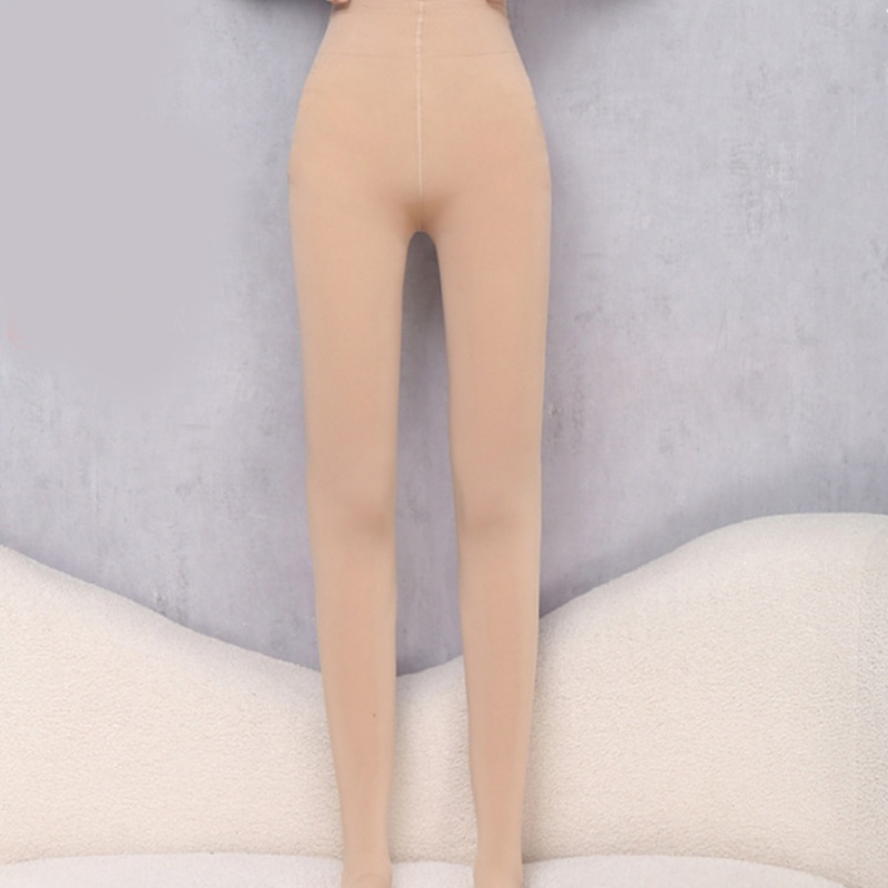 Youyo Quần Tất Siêu Mỏng Màu Nude Mùa Hè Thu Hình Mèo Dễ Thương Cho Nữ