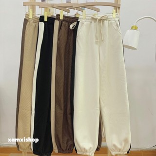 Quần jogger chất nhung tăm siêu mềm mịn- Quần thể thao- Shop Xàm Xí