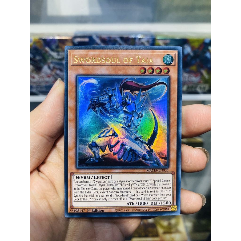 Thẻ Bài YugiOh! Mã MAMA-EN035 - Swordsoul of Taia - Ultra Rare - 1st Edition