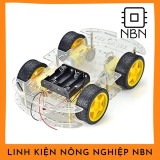 Combo khung xe robot 4 bánh⚡ 2 tầng⚡ ⚡ học lập trình Arduino