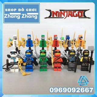 Xếp hình Ninjago Kai - Cole - Zane - Jay - Lloyd tặng kèm Robot Ninja Lego Minifigures Decool 10071-10076
