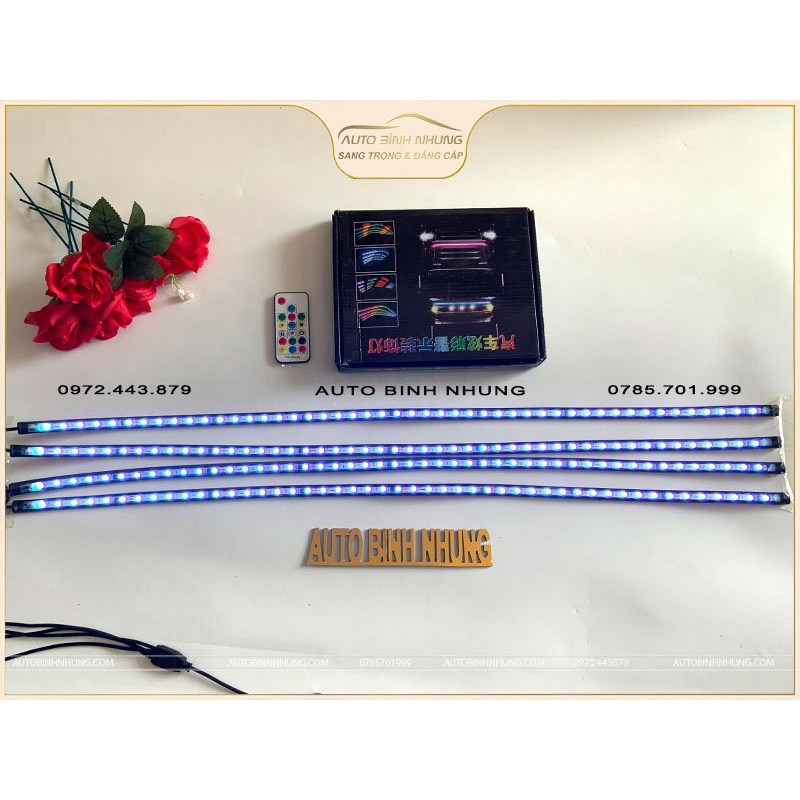 Bộ dây đèn led 24V gắn trang trí mặt ga lăng ô tô xe tải, đầu kéo,....
