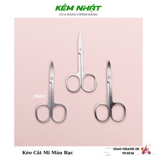 Kéo cắt mi màu bạc, kéo tỉa lông mài