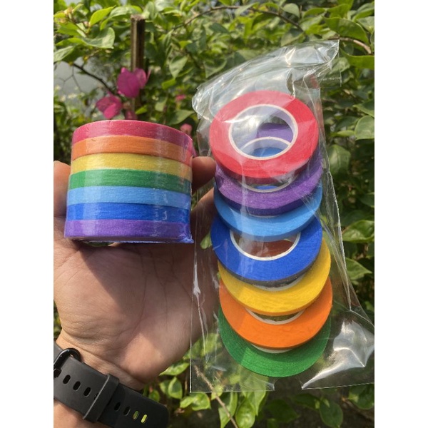 (Color tape) Set 7 cuộn băng keo/băng dính màu