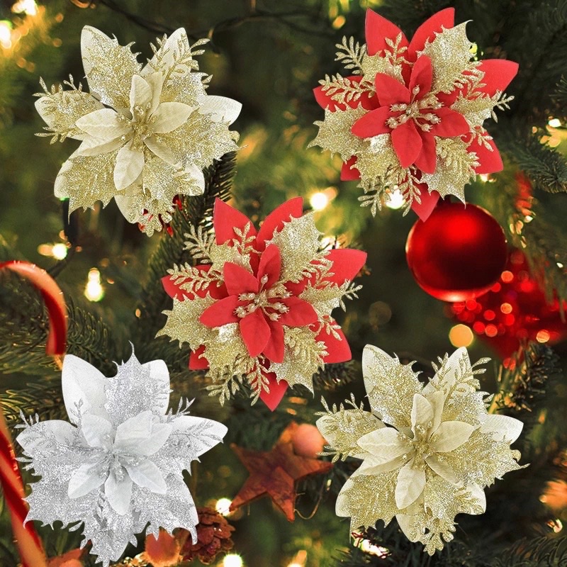 Bông hoa trạng nguyên , phụ kiện trang trí cây thông noel, phụ kiện tháp oản,trang trí tết , trang trí giỏ quà