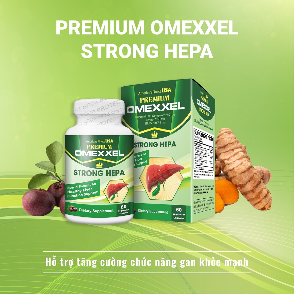 Viên uống hỗ trợ chức năng gan PREMIUM OMEXXEL STRONG HEPA