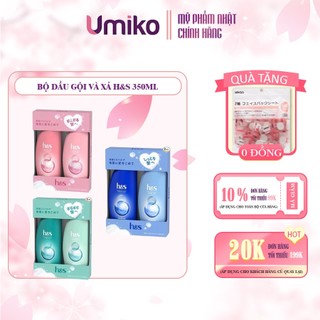 Bộ Dầu Gội Và Xả H&S Nhật Bản Giảm Ngứa Gàu Mẫu Mới 350ml