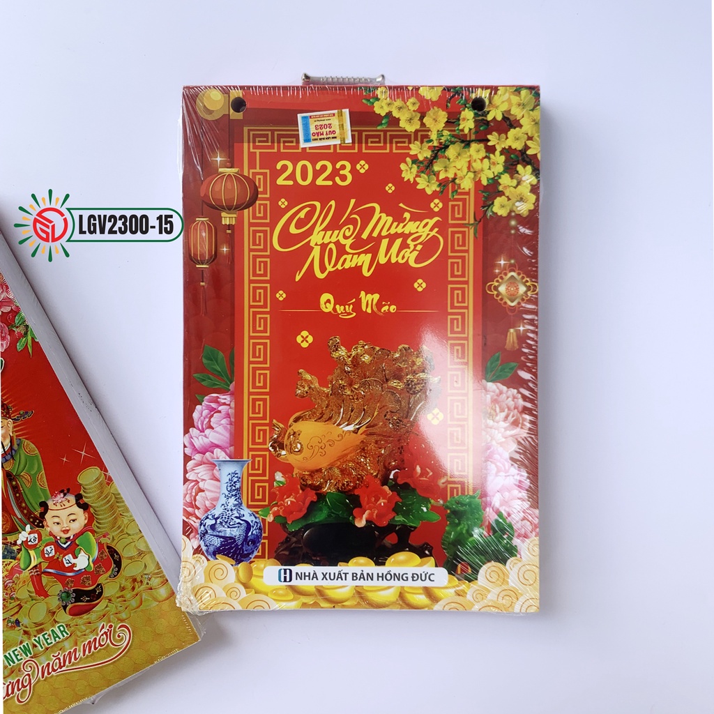 Lịch bloc 2023 siêu đại treo tường - bloc lịch treo lịch gỗ