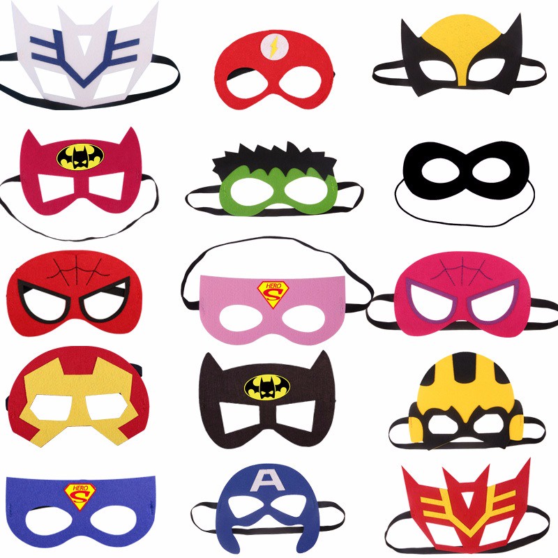 Mặt nạ siêu anh hùng: người nhện, người dơi, siêu nhân, đội trưởng mỹ - MS2308