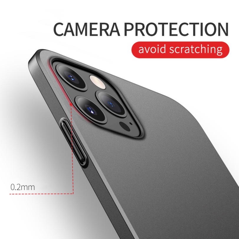 Ốp Điện Thoại PC Cứng Siêu Mỏng Mặt Nhám Cho iPhone 14 13 12 Pro Max 14 Plus