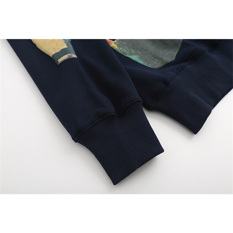 Áo Sweater Kanye High Jesus is king Dáng Rộng Cổ Thuyền In Chữ Thời Trang Đường Phố