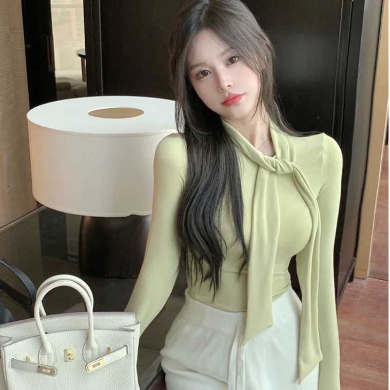 Áo Thun Tay Dài Siêu Hot Thời Trang Thu Đông Cho Nữ