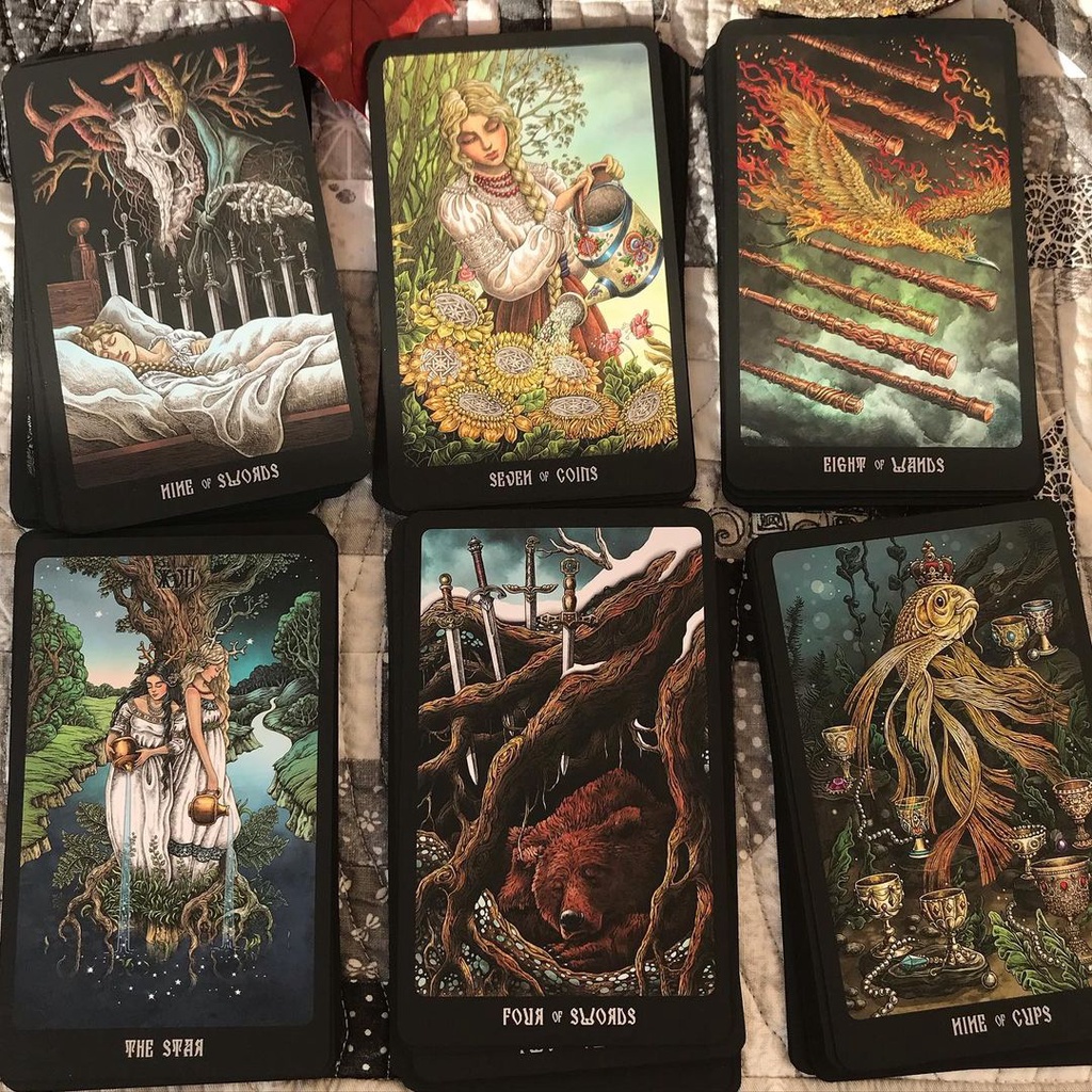 Bộ bài Slavic Legends Tarot phiên bản Gold Edition