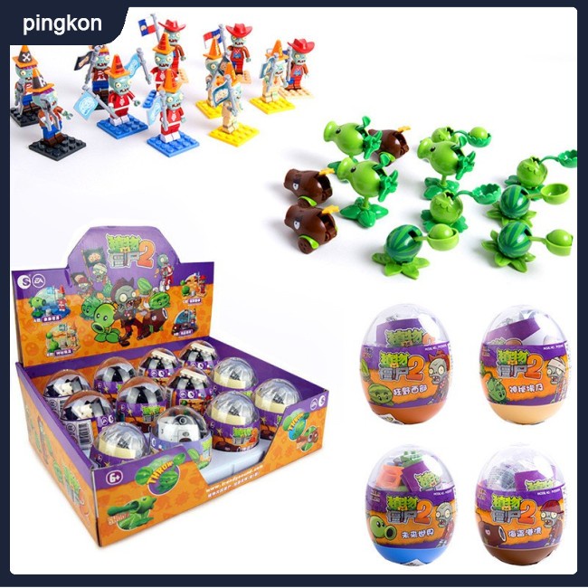 Tdg < Có Sẵn > Bộ Đồ Chơi Xếp Hình Plants vs Zombies ABS Peashooter PVZ Giáo Dục Sớm Cho Bé