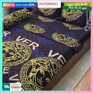 Ga trải giường 1.6x2m Versace xanh đen ms018
