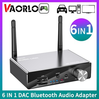 Bộ chuyển đổi âm thanh Bluetooth 6 TRONG 1 DAC Bộ thu không dây Bộ phát Bluetooth